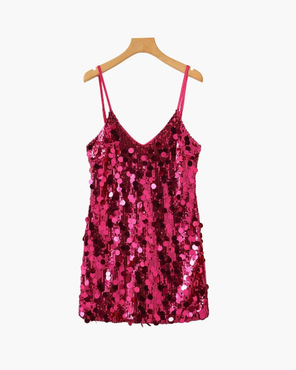 STÉPHANIE MINI ROBE SEQUINS