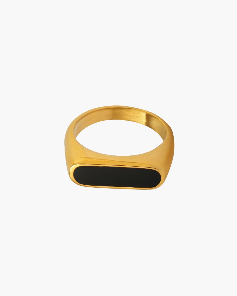 Onyx Minimalist Ring