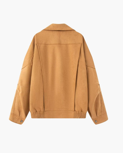 VESTE DRAPÉE DAIM VINTAGE