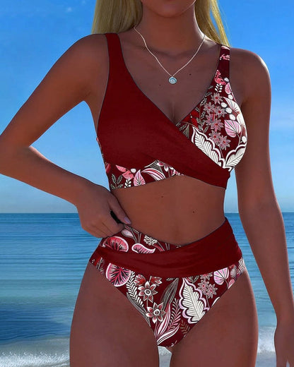 Jardins Two-Tone Floral Bikini