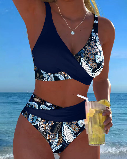 Jardins Two-Tone Floral Bikini