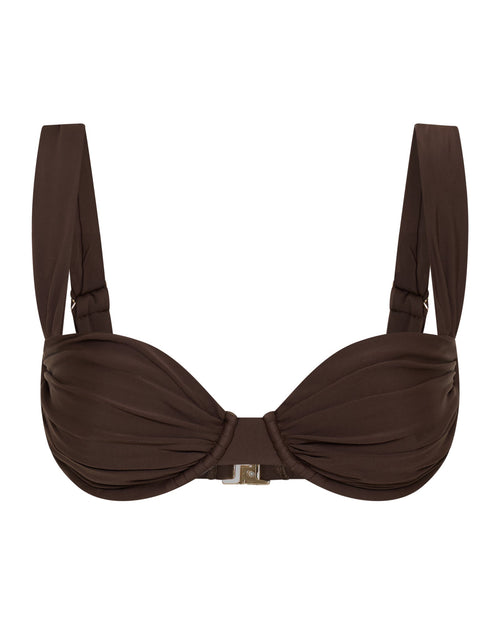 Monaco Chocolate Bikini Top