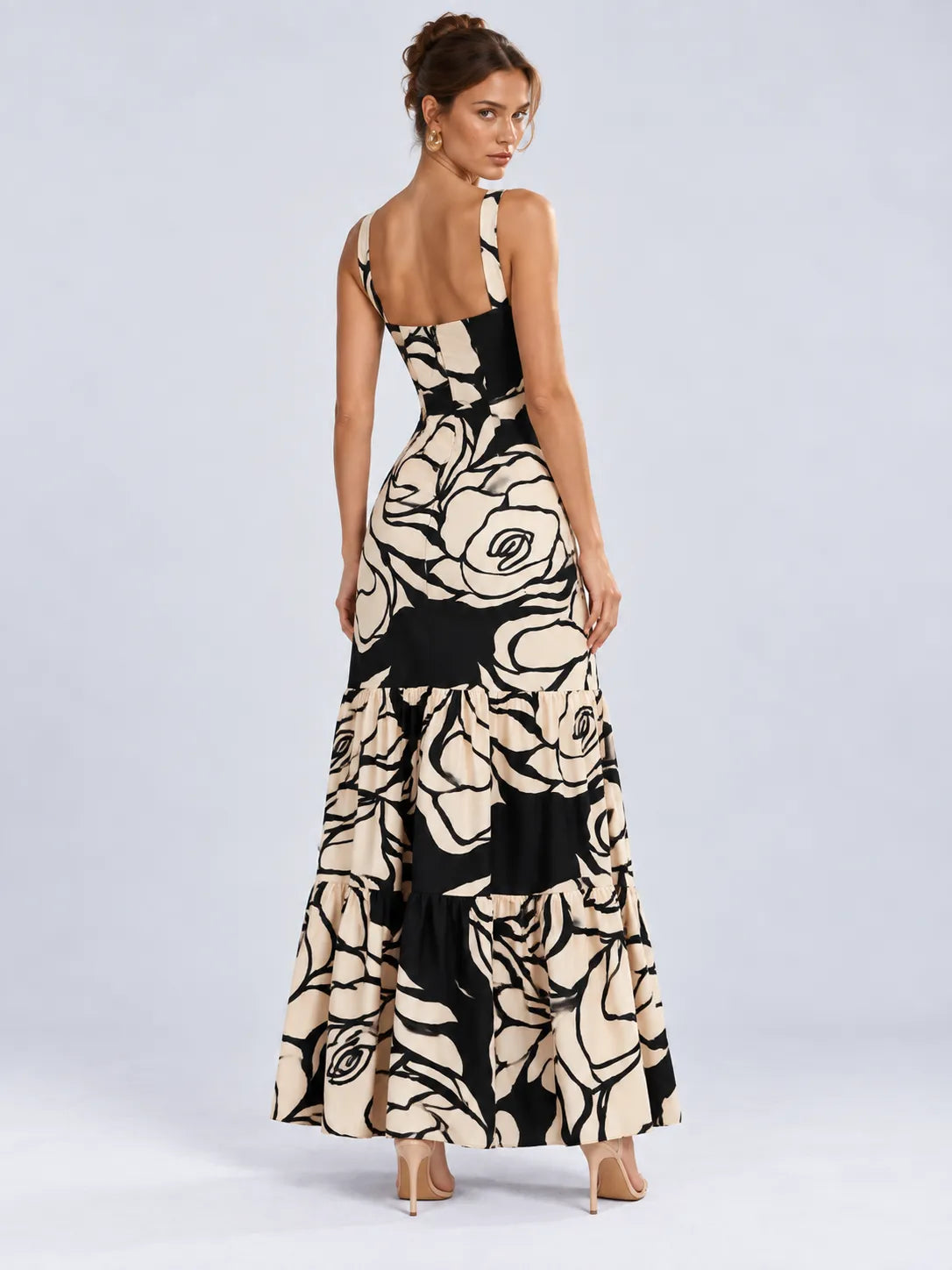 Helen - Bohemian Floral Maxi Dress