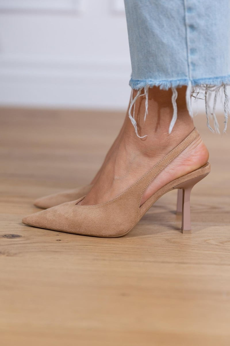 Marlena Nude Low-Heel Pumps