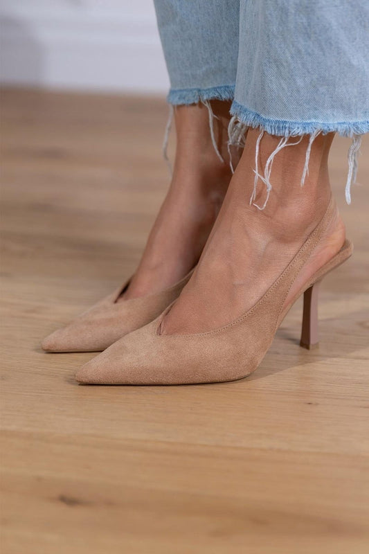 Marlena Nude Low-Heel Pumps