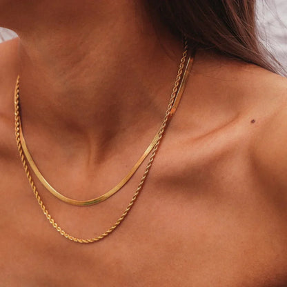 Maëlys Gold Necklace Duo