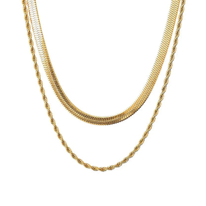 Maëlys Gold Necklace Duo