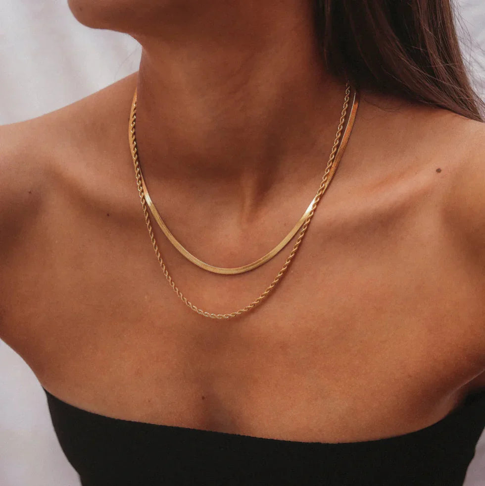 Maëlys Gold Necklace Duo