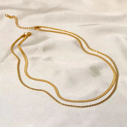 Maëlys Gold Necklace Duo