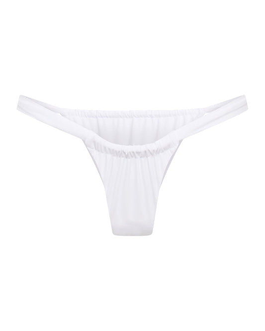 Monaco White Bikini Bottom